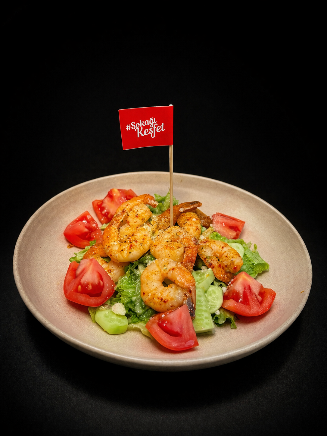 Karidesli Sezar Salatası