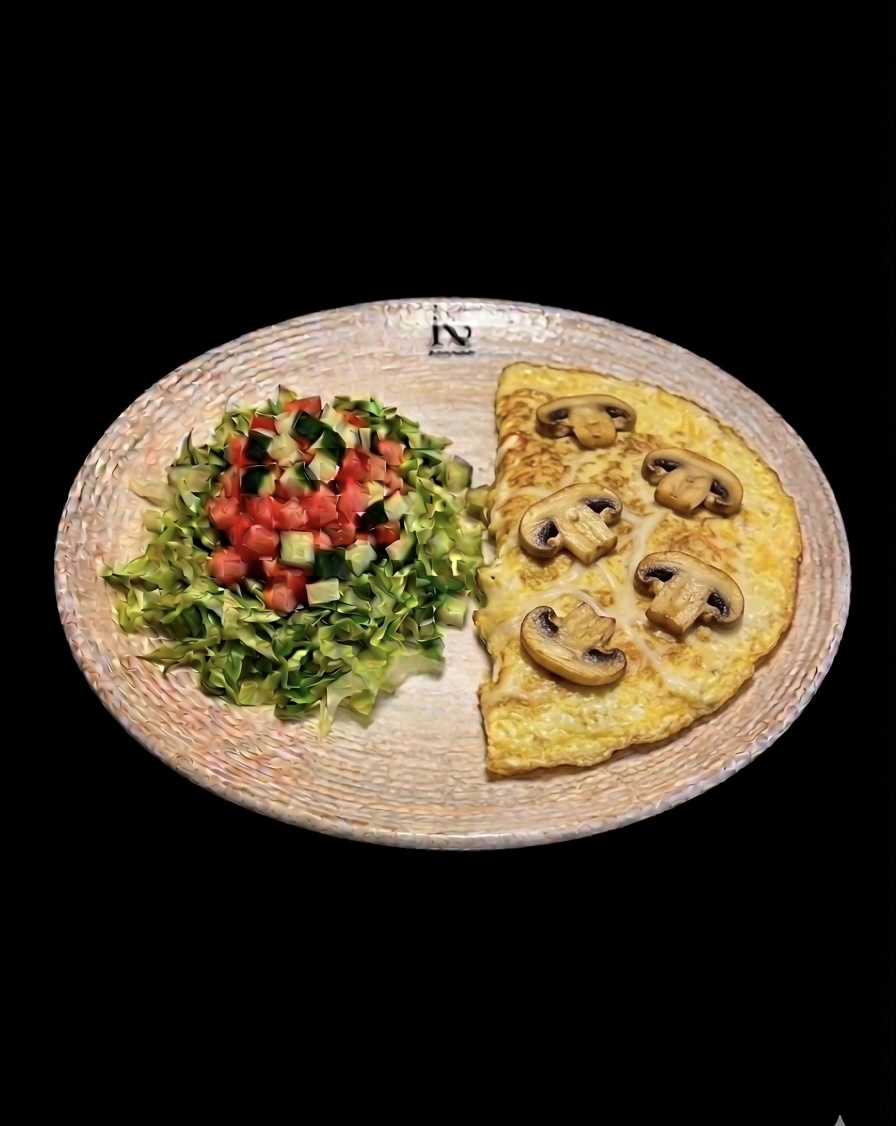 Mantarlı Kaşarlı Omlet