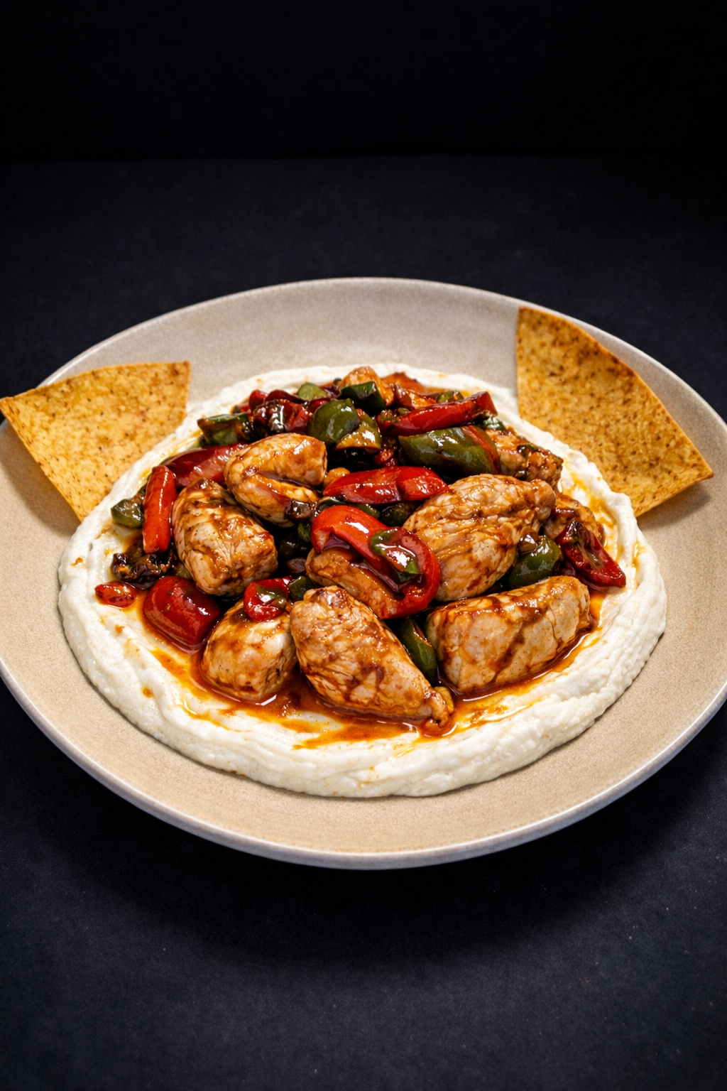 Labne Yatağında Sebzeli Tavuk